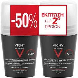 Vichy promo duo deo roll on homme 72h control 2x50 ml