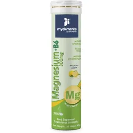 My Elements Magnesium + B6 300mg με Γεύση Λεμόνι 20 Αναβράζοντα Δισκία