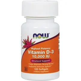 Now Foods Vitamin D3 10.000 IU 120 Softgels