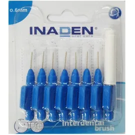 Inaden Interdental Brush 0.6mm Μπλε Μεσοδόντια Βουρτσάκια 8τμχ