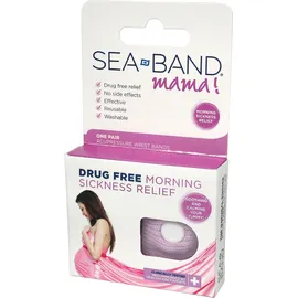Sea Band Mama Περικάρπιο Εγκύων Ροζ Κατά της Ναυτίας 2τμχ