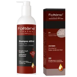 Foltene Pharma Men Shampoo Thinining Hair Strengthening & Energizing 400ml + Δώρο Foltene Pharma Men Shampoo 200ml
