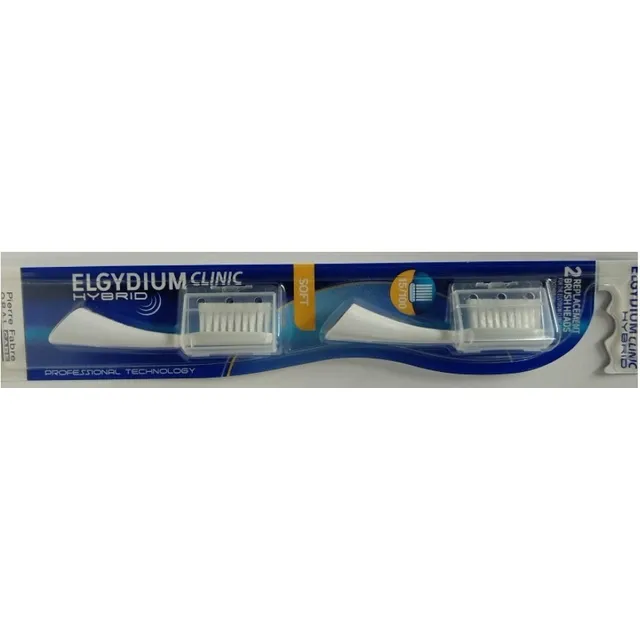 Elgydium Clinic Hybrid Soft Ανταλλακτικά Ηλεκτρικής Οδοντόβουρτσας 2τμχ -  Fedra