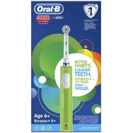Oral-B Junior Ηλεκτρική Οδοντόβουρτσα Για Παιδιά Ηλικίας 6+ Χρώμα Πράσινο 1τμχ