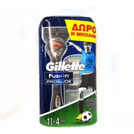Gillette Fusion Proglide Flexball Ανταλακτικά 4τμχ + Δώρο η Ξυριστική Μηχανή 1τμχ