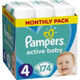 Pampers Active Baby No.4 (9-14Kg) 174τμχ