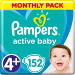 Pampers Active Baby Νο.4+ (10-15kg) 152τμχ