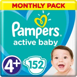 Pampers Active Baby Νο.4+ (10-15kg) 152τμχ