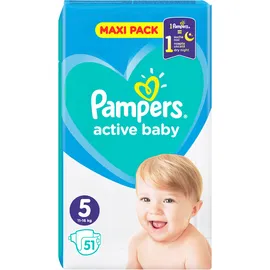 Pampers Active Baby Maxi Pack No.5 (11-16kg) 51τμχ