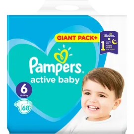 Pampers Active Baby Giant Pack No.6 (13-18kg) 68τμχ