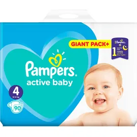 Pampers Active Baby Giant Pack No.4 (9-14Kg) 90τμχ
