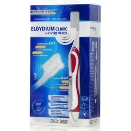 Elgydium Clinic Hybrid Toothbrush Ηλεκτρική Οδοντόβουρτσα Μπορντό 1τμχ