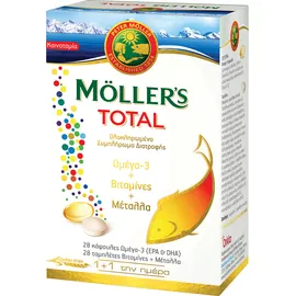Moller's Total Omega-3 28caps + Vitamins 28tabs