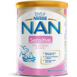Nestle Nan Sensitive Γάλα για Βρέφη σε Σκόνη από τη Γέννηση 400gr