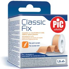 Pic Solution Classic Fix Ρολό Λευκοπλάστη από Ύφασμα 1.25cm x 5m 1τμχ