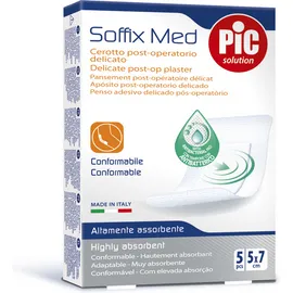 Pic Solution Soffix Med Αυτοκόλλητες Γάζες 5cm X 7cm 5τμχ