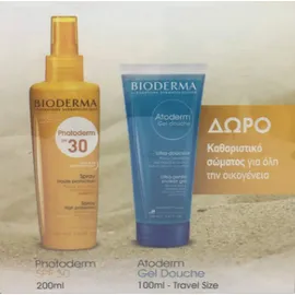 Bioderma Photoderm Spray SPF30 200ml + ΔΩΡΟ Atoderm Gel Douche 100ml