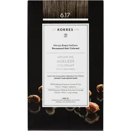 Korres Argan Oil Ageless Colorant 6.17 Ξανθό Σκούρο Μπέζ 50ml