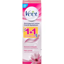 Veet Αποτριχωτική Κρέμα για Κανονική Επιδερμίδα 2 X 100ml