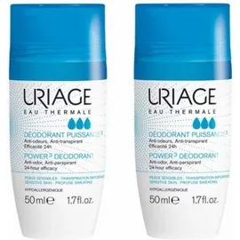 Uriage Deodorant Roll-On Power3 2x50ml