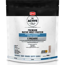 Lanes The Active Club Premium Native Whey Protein για την Αύξηση & Διατήρηση της Μυϊκής Μάζας με Γεύση Σοκολάτα 750gr