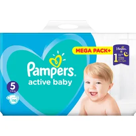 Pampers Active Baby No5 (11-16 kg) 110 Πάνες