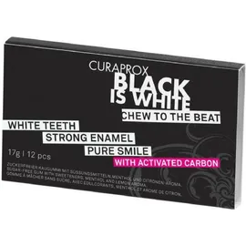 Curaprox Black is White Chew For White Τσίχλες με Ενεργό Άνθρακα 12τμχ