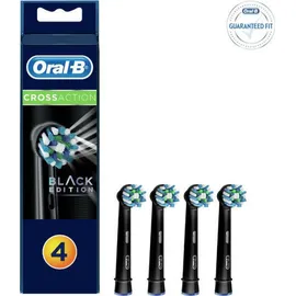 Oral-B CrossAction Black Edition Ανταλλακτικές Κεφαλές Οδοντόβουρτσας 4τμχ