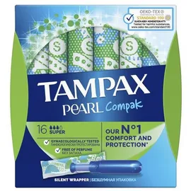 TAMPAX Compak Pearl Super 16τμχ