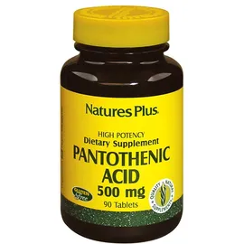 Nature's Plus PANTOTHENIC ACID 500 mg 90 tabs