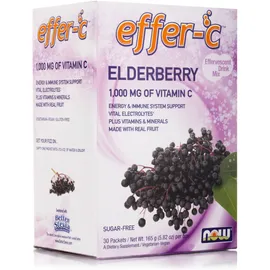 Now Foods Effer-C Elderberry (Iodine Free - Sugar Free) Vegetarian 30Packets