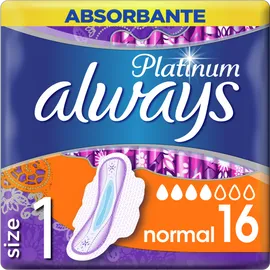 Always Σερβιέτες Platinum Ultra Normal με φτερά No1 16τμχ