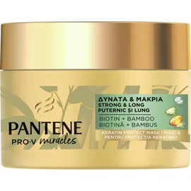 Pantene Pro-V Miracles Μάσκα Προστασίας Κερατίνης Δυνατά & Μακριά Μαλλιά Με Μπαμπού Και Βιοτίνη 160ml