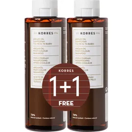 Korres Shampoo Argan Oil για μετά την Βαφή 250ml 1+1 Δώρο