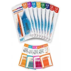 Doft Interdental Brush Micro Μεσοδόντια Βουρτσάκια 0,7mm 8τμχ
