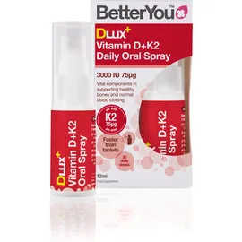 BetterYou Vitamin DLux+ Vitamin D + K2 Daily Oral Spray 12ml