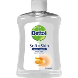 Dettol Soft on Skin Hard on Dirt Liquid Ανταλλακτικό Αντιβακτηριδιακό Υγρό Κρεμοσάπουνο με Μέλι 250ml