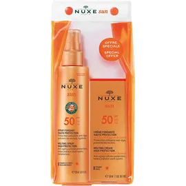 Nuxe Set Melting Spray High Protection SPF50 150ml & Nuxe Sun Face Cream SPF50 50ml