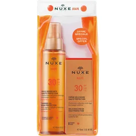 Nuxe Set Sun Tanning Oil SPF30 150ml & Nuxe Sun Face Cream SPF30 50ml