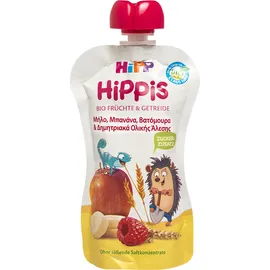 Hipp Hippis Μήλο, Μπανάνα, Βατόμουρα & Δημητριακά Ολικής Άλεσης 100gr