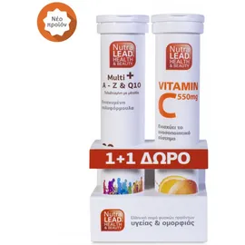 Nutralead Multi+ A-Z & Q10 20 Αναβράζον & Δώρο Vitamin C 550mg 20 Αναβράζον