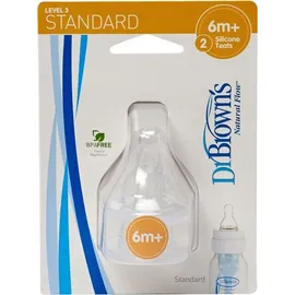 Dr. Brown's Θηλές Options+ επίπεδο 3 (SN), 6  μηνών και άνω (2 τεμ.)