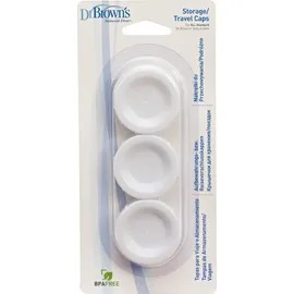 Dr. Brown's Καπάκι ταξιδίου για μπιμπερό με στενό λαιμό (3 τεμ.)