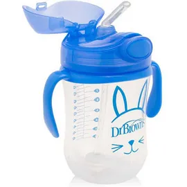 Dr. Brown's Κύπελλο με εύπλαστο καλαμάκι 270 ml αγόρι
