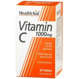 HEALTH AID Vitamin C 1000mg - 30 μασώμενα δισκ.