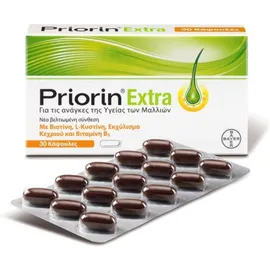 PRIORIN Extra, Συμπλήρωμα Διατροφής Κατά της Τριχόπτωσης - 30caps