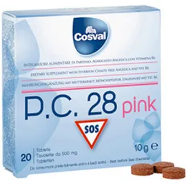 COSVAL P.C. 28 Pink, Φυτικό Παυσίπονο για Πόνους Περιόδου - 20tabs