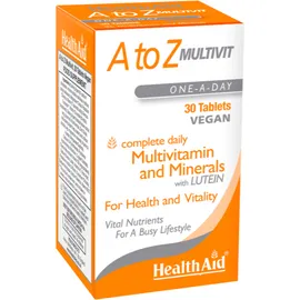 HEALTH AID A to Z Multivit One-A-Day, Πολυβιταμίνη - 30tabs