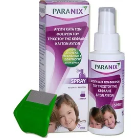 Paranix Spray Αγωγή Κατά Των Φθειρών Του Τριχωτού Της Κεφαλής Και Των Αυγών 100ml +Κτένα