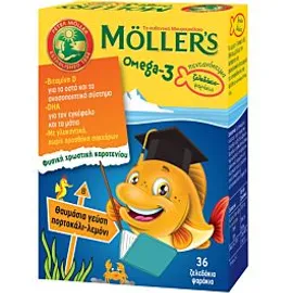 Moller's Omega-3 Soft Gels Orange-Lemon 36caps